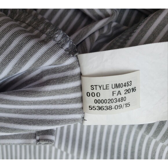 UNDER ARMOUR x WESTMORELAND CC Size XL Gray Racing Stripe Polo Shirt Performance - Picture 10 of 13